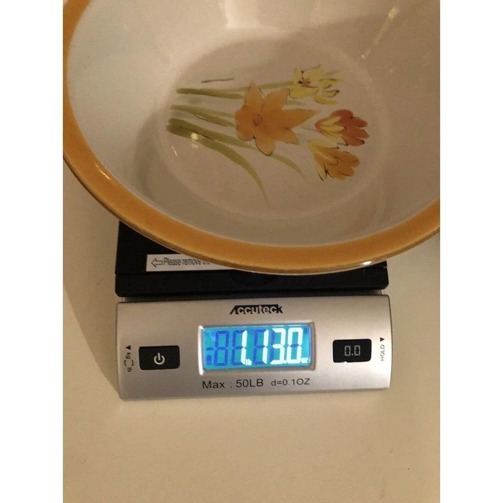 Endura By Wellin Serving Bowl Orange Poppies Wild Flower